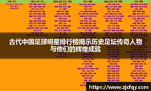 古代中国足球明星排行榜揭示历史足坛传奇人物与他们的辉煌成就